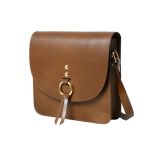 Zennaro's Classic Brown Ring Detail Crossbody Bag - Image 2