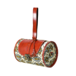 Zennaro's Handcrafted Patterned Leather Barrel Bag - Image 2